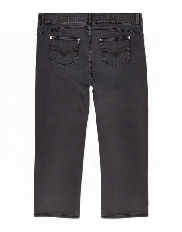 Marks & Spencer Ženske Autograph Straight Jeans UK 26 5XL W46 L30 Siva