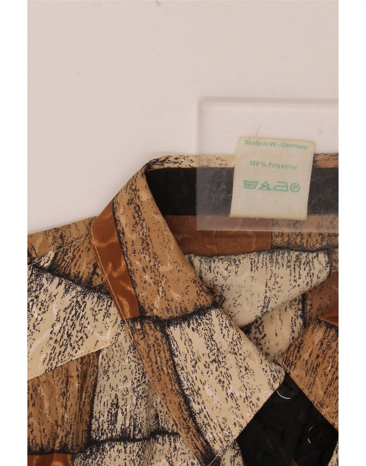 FRANKENWALDER Ženska košulja bluza EU 42 velika smeđa patchwork poliester