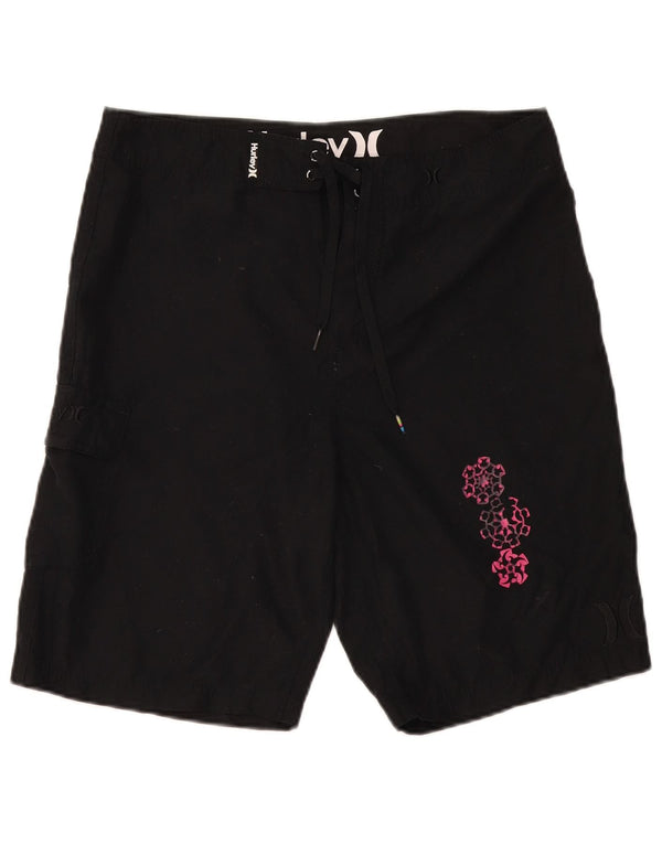 Hurley Mens Swimming Shorts Medium Black Polyester