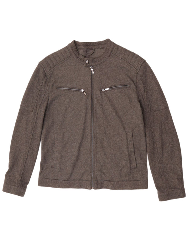 Zara muška prošivena bomber jakna UK 40 velika siva