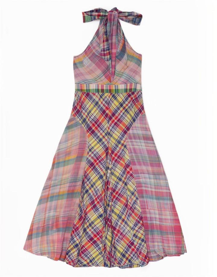 Polo Ralph Lauren ženska haljina s halterima US 10, veliki raznobojni patchwork