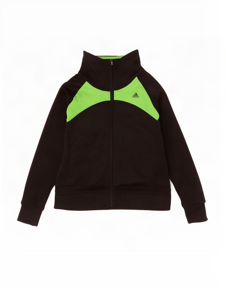 Adidas ženska trenirka Climacool gornja jakna UK 14 srednje crne boje