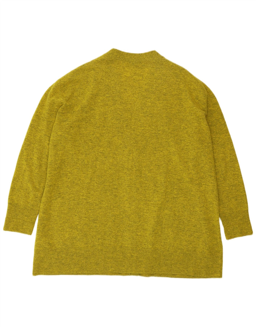 COS ženski dugi prekomjerni džemper UK 14 Srednje zelene fleke