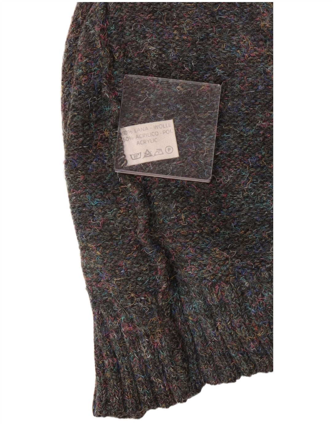 Vintage muški džemper s kornjačevim ovratnikom, velika siva klasična vunena pulover