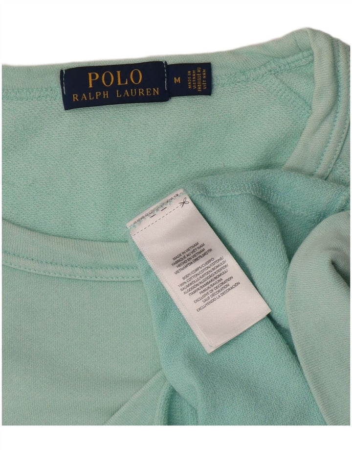 Polo Ralph Lauren muška majica dugih rukava srednje tirkizne boje pamuka
