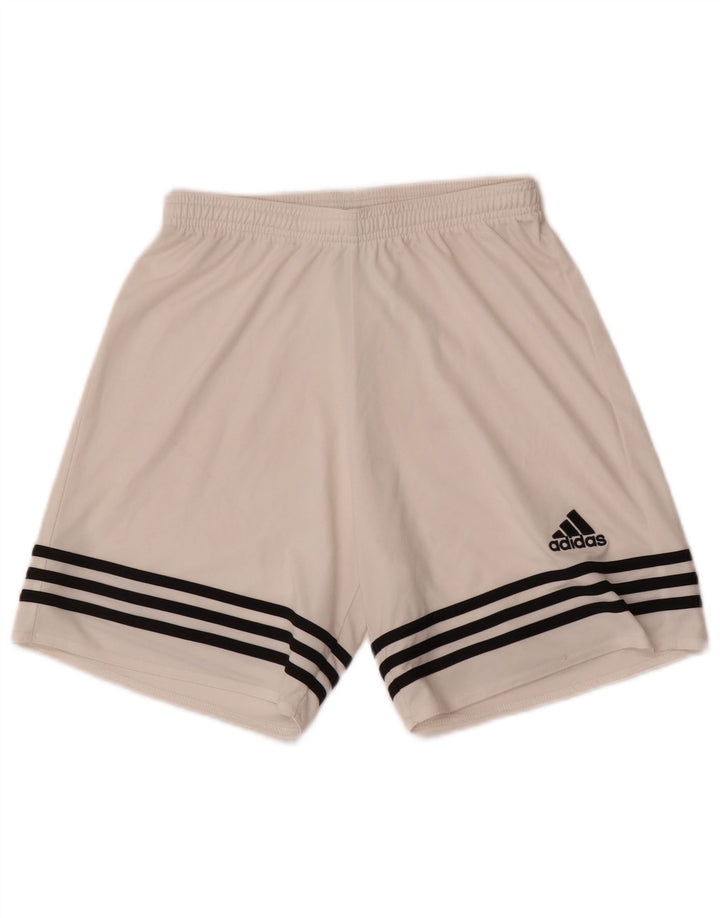 Adidas muške sportske kratke hlače Climalite Male bijele poliesterske