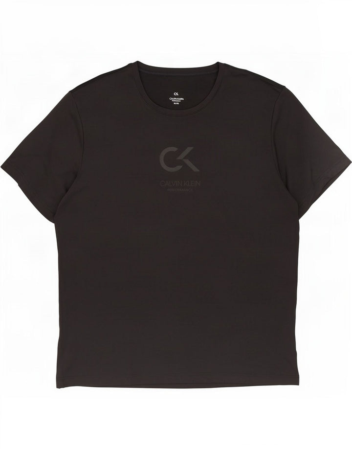 Calvin Klein muška majica s grafičkim motivima XL crni poliester