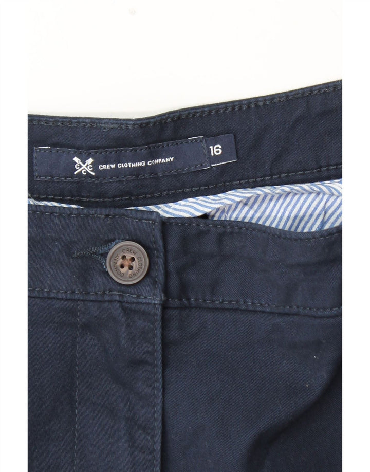 CREW CLOTHING Ženske sužene chino hlače UK 16 Large W38 L29 tamnoplave