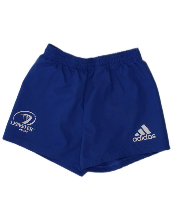 ADIDAS Boys Leinster Rugby Sport Shorts 5-6 Years Blue Poliester
