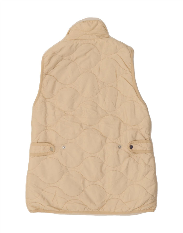 J. CREW Womens Quilted Gilet UK 2 2XS Beige Polyester Vintage J. Crew and Second-Hand J. Crew from Messina Hembry 