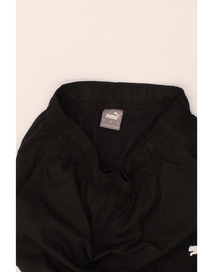 PUMA Mens Tracksuit Trousers Joggers Small  Black Polyester Vintage Puma and Second-Hand Puma from Messina Hembry 
