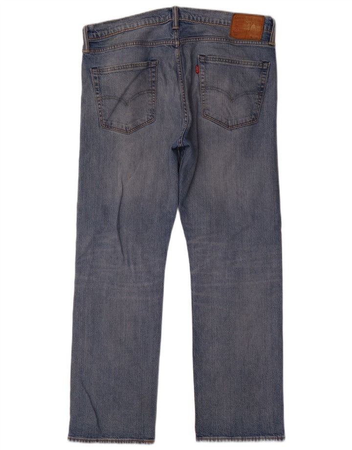 Levi's muške 504 ravne traperice W36 L30 plavi pamuk