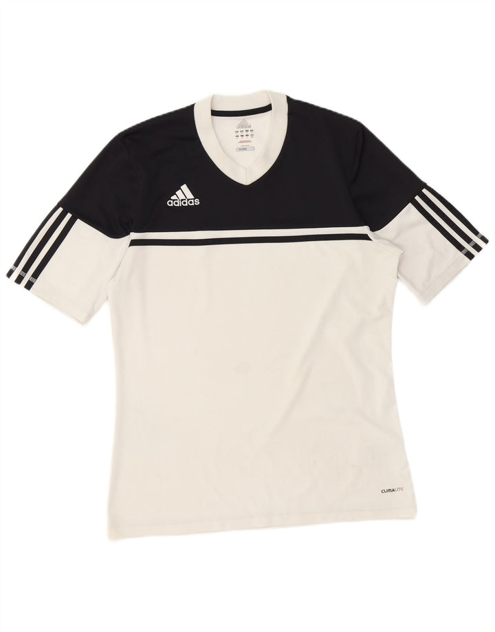 Adidas muška Climalite majica kratkih rukava Medium White Colourblock Poliester