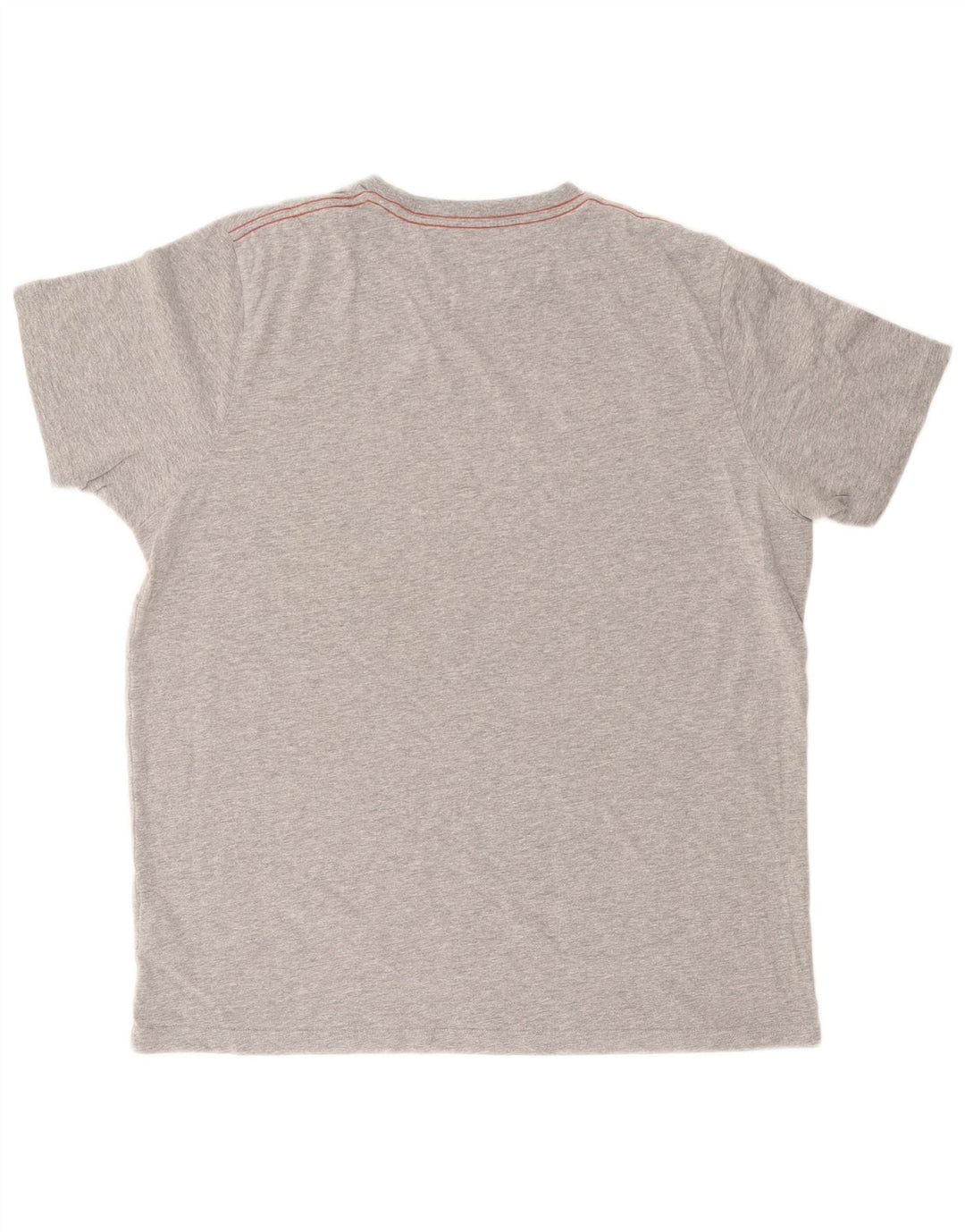 WEIRD FISH Velika muška majica kratkih rukava s grafičkim motivima, sivi pamuk