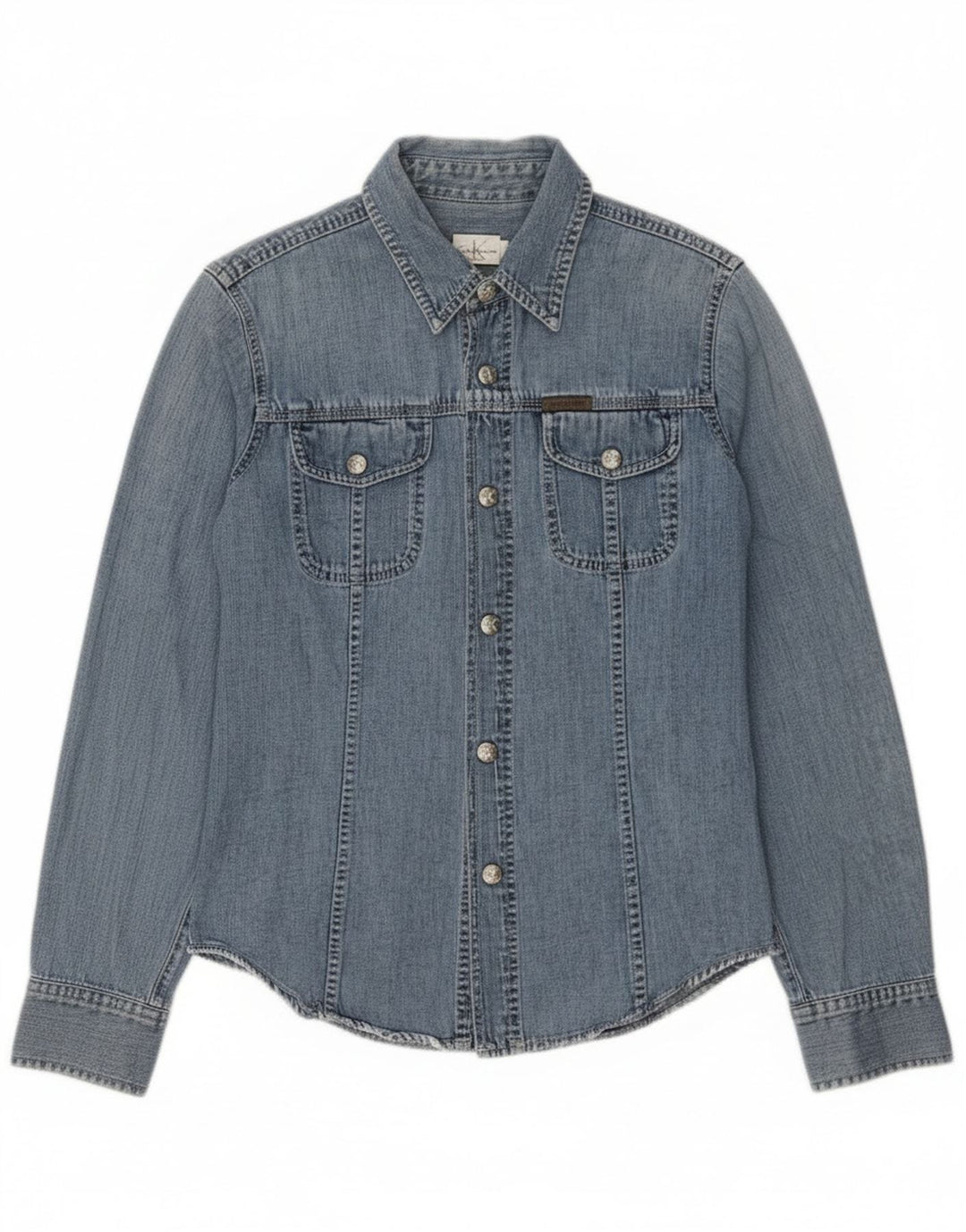 Calvin Klein Jeans Ženska traper košulja Srednje plavi pamuk