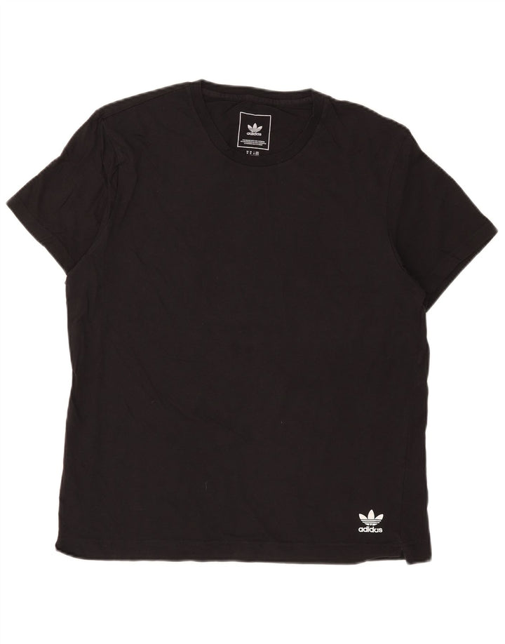 Adidas muška majica kratkih rukava Srednji crni pamuk