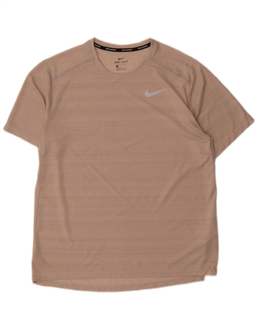 Nike Dri Fit majica kratkih rukava s velikim ružičastim prugama od poliestera