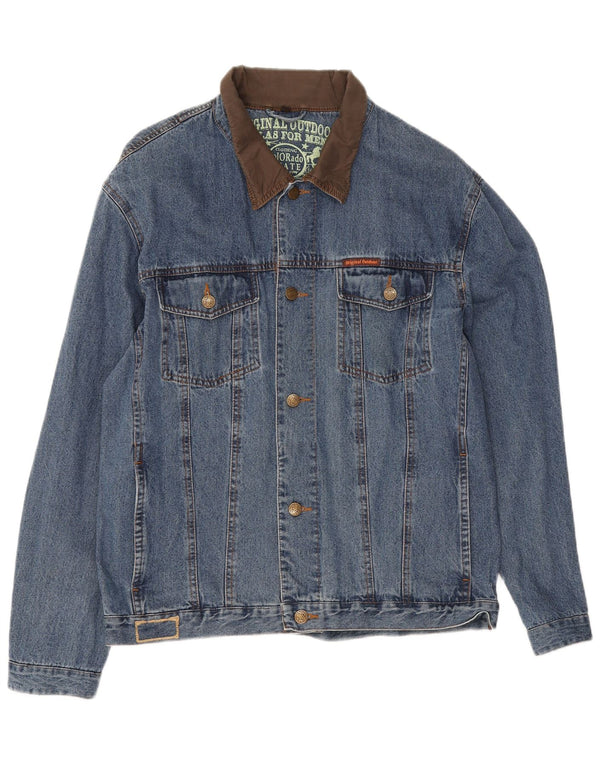 Atlas For Men Muška traper jakna UK 40 Large Blue Cotton