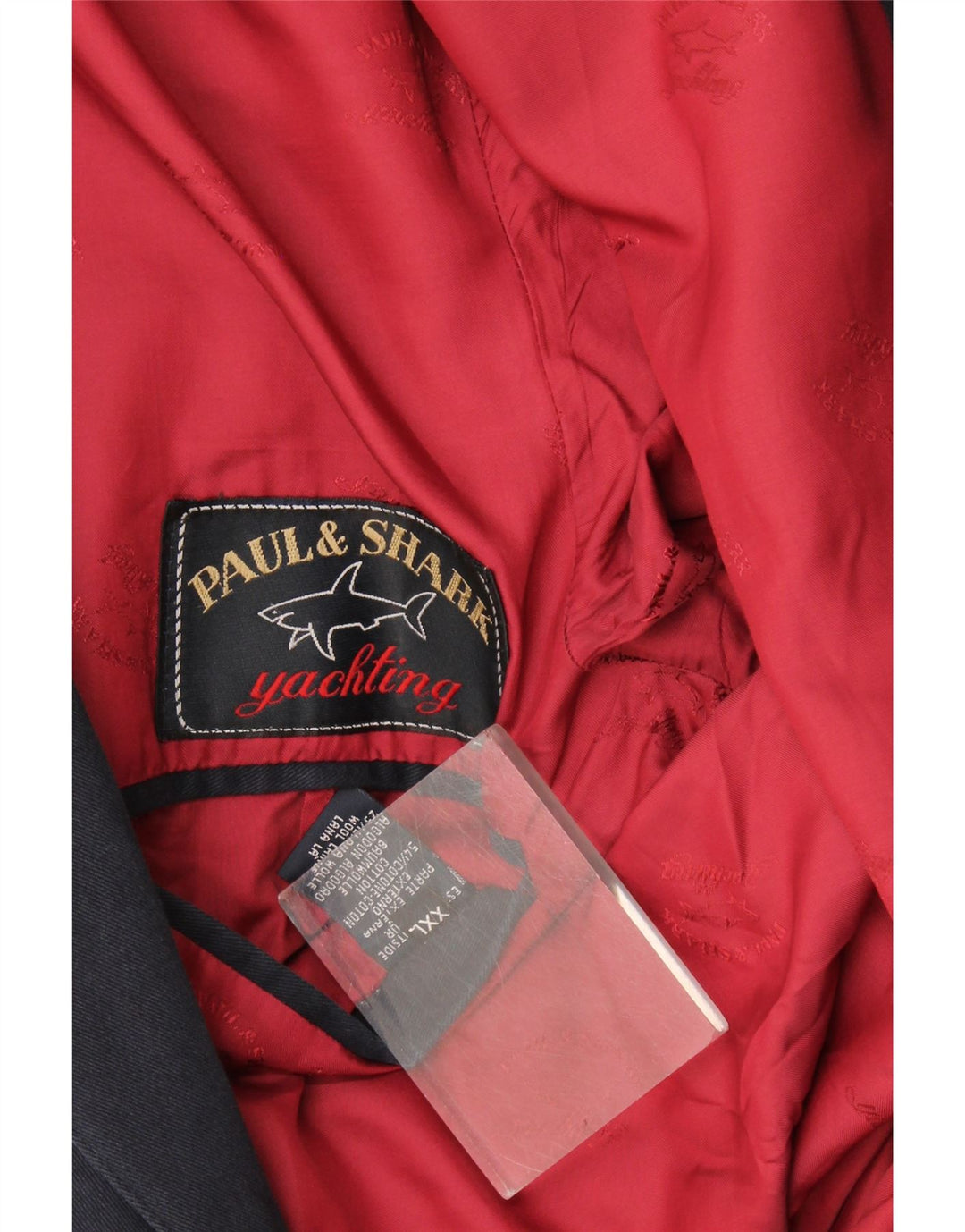 Paul & Shark muška jakna sa 2 gumba UK 44 2XL tamnoplavi pamuk