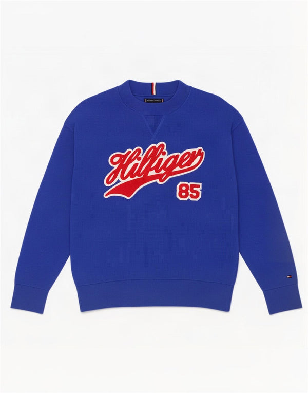 Tommy Hilfiger Boys Sweatshirt džemper s motivima 11-12 godina, plavi pamuk