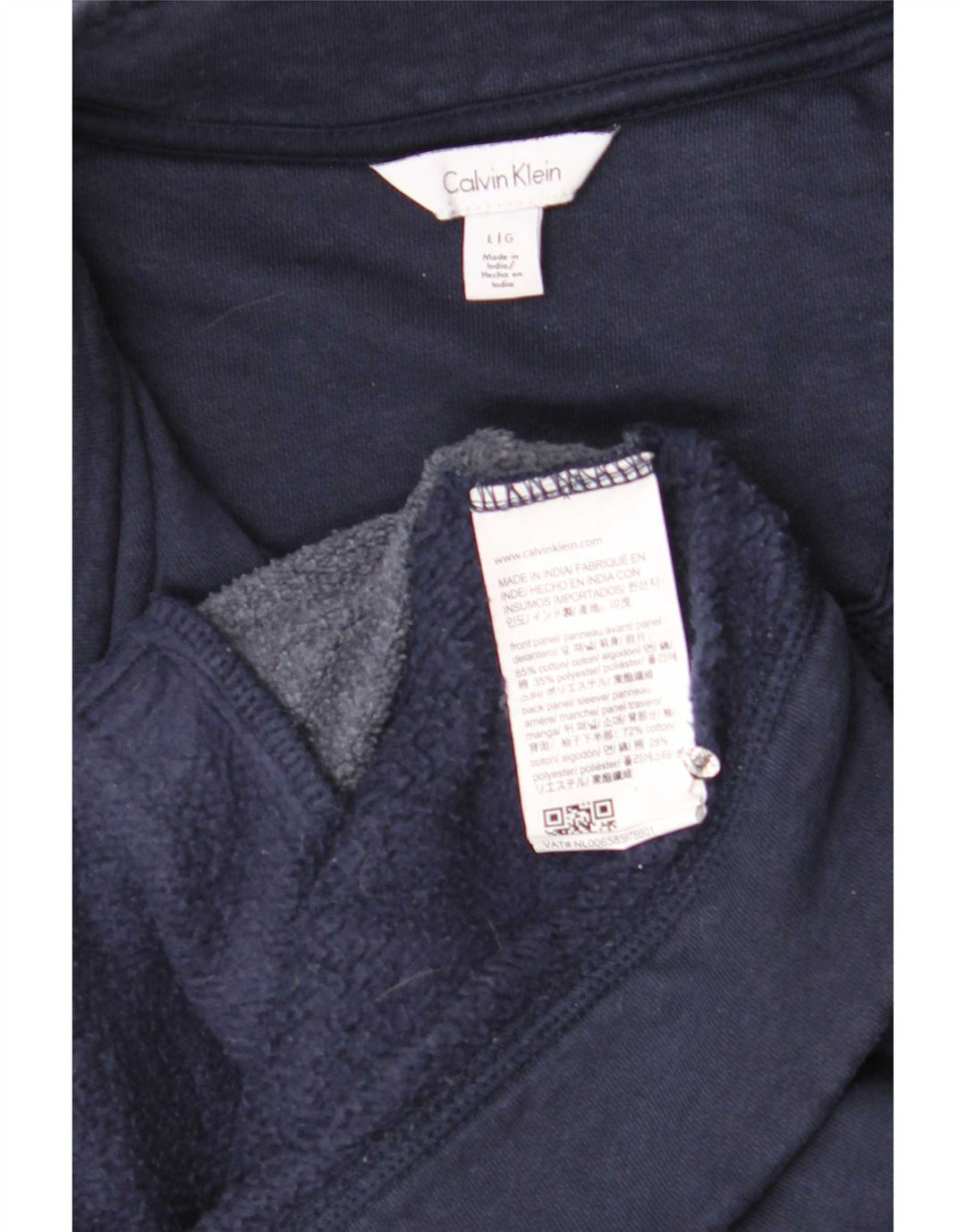 Calvin Klein muška gornja jakna trenirke, veliki tamnoplavi pamuk