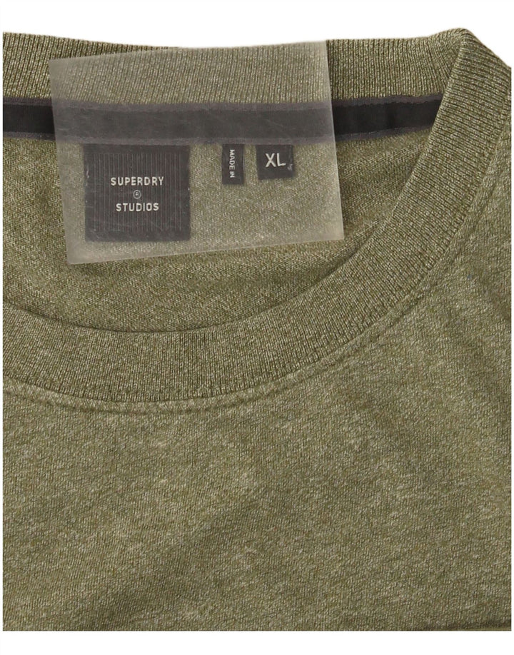 Superdry muška majica kratkih rukava XL kaki flekasta