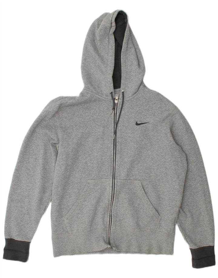 Nike muški pulover s kapuljačom na patentni zatvarač, srednje sivi flekasti pamuk