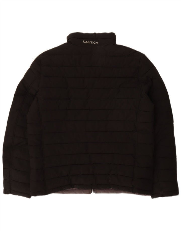 NAUTICA Muška dvostruka podstavljena jakna UK 40 veliki crni poliester