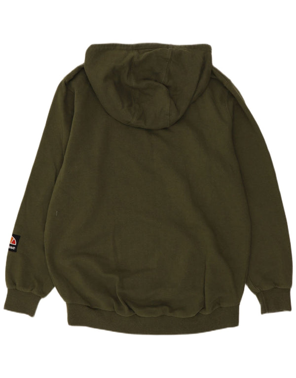 Ellesse ženska majica s kapuljačom s kapuljačom prevelike veličine UK 10, mala zelena