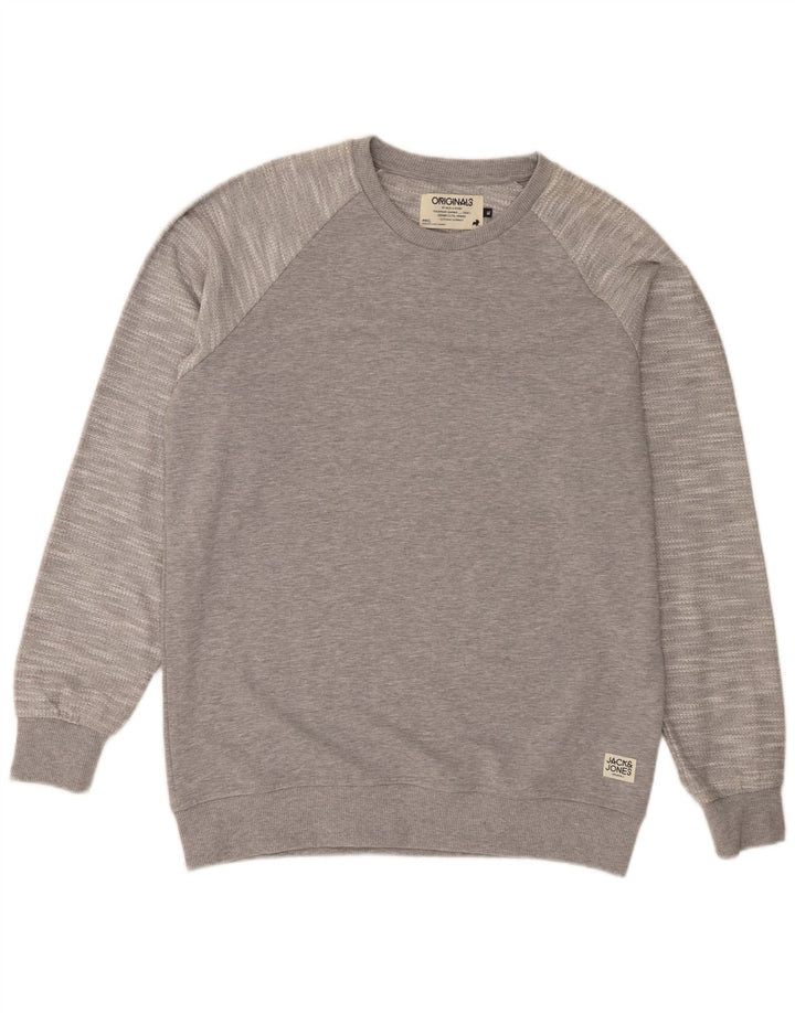 Jack & Jones muški džemper XL sivi pjegavi poliester