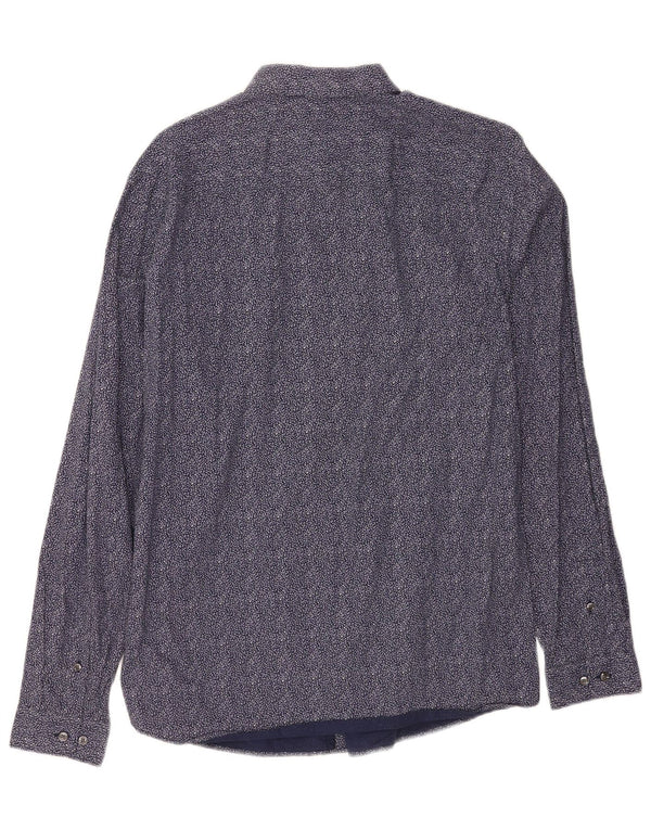 Jack & Jones muška košulja, veličina 42, veliki tamnoplavi cvjetni pamuk