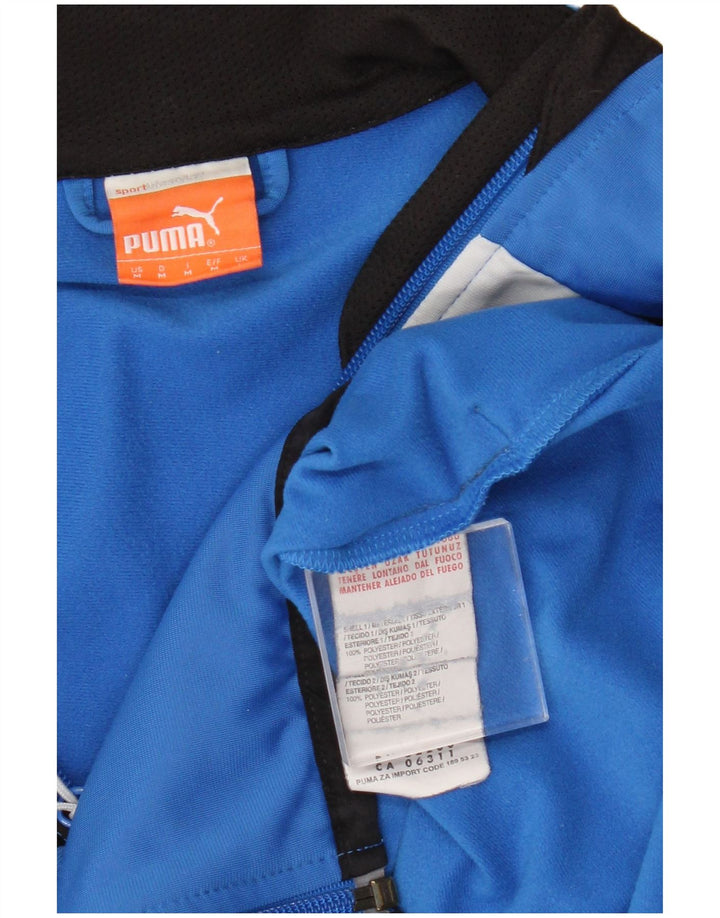 Puma muška gornja jakna trenirke Medium Blue Colourblock Poliester