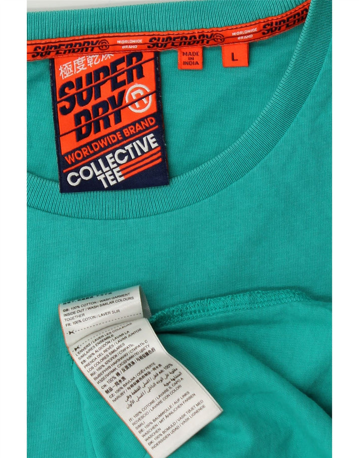 SUPERDRY muška majica kratkih rukava Veliki tirkizni pamuk