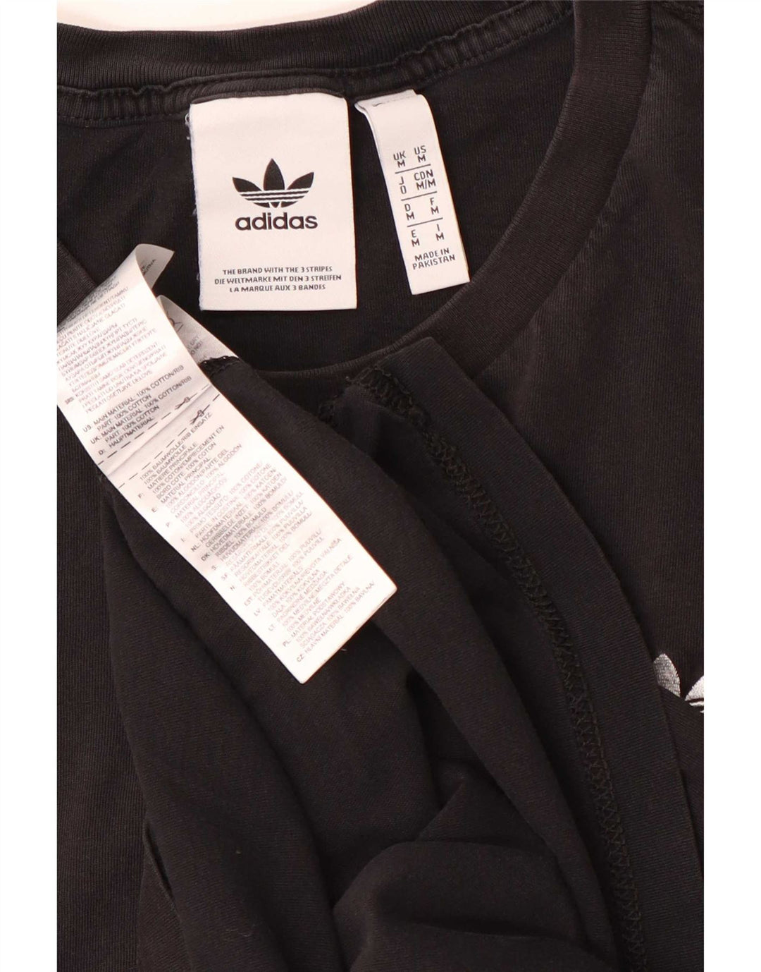 Adidas muška majica kratkih rukava Srednji crni pamuk