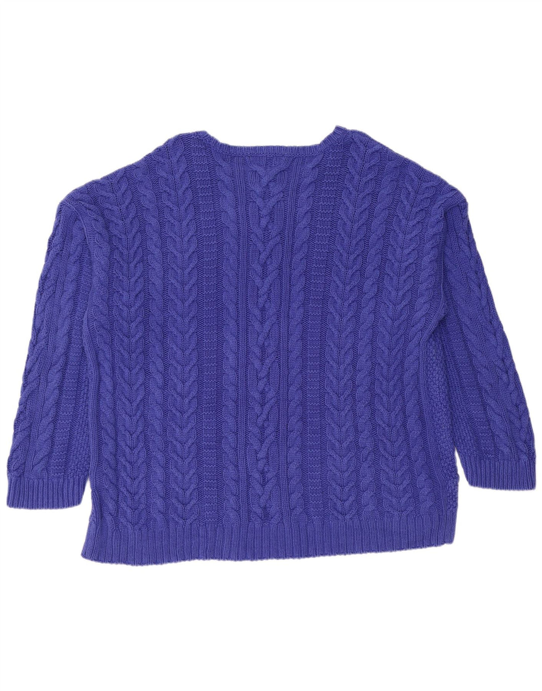 RALPH LAUREN Ženski džemper s morskim izrezom UK 22 3XL plavi pamuk