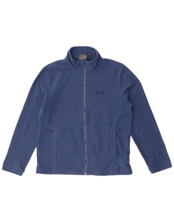 Jack Wolfskin muška flis jakna UK 42 veliki plavi poliester