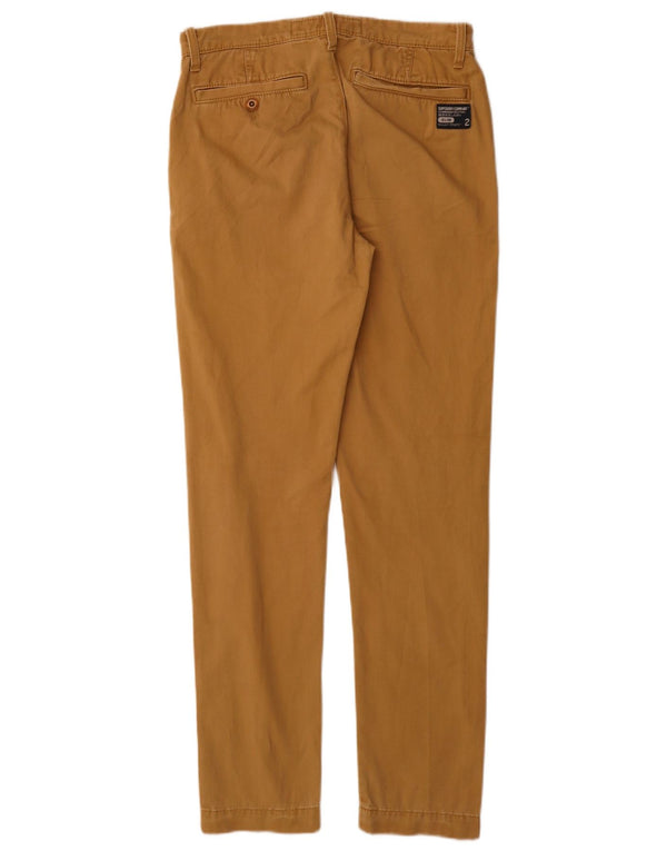 Superdry muške uske chino hlače male W28 L32 bež pamuk