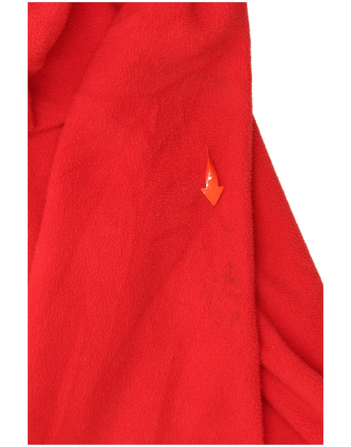 Flis jakna s kapuljačom THE NORTH FACE za dječake 9-10 godina srednje crvene boje od poliestera