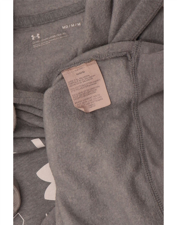 Under Armour muška majica s kapuljačom s kapuljačom, srednje sivi pamuk