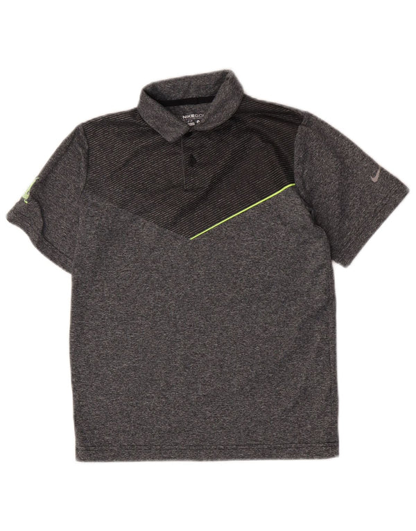 Nike Boys Dri Fit polo majica 8-9 godina mala siva poliester u boji
