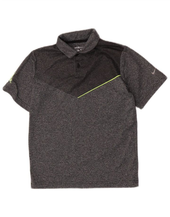 Nike Boys Dri Fit polo majica 8-9 godina mala siva poliester u boji