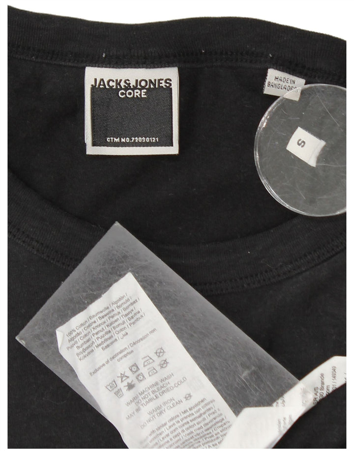Jack & Jones Muška majica kratkih rukava Mali crni pamuk