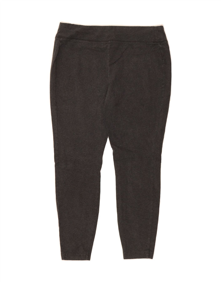 EDDIE BAUER Womens Leggings UK 14 Medium  Grey Cotton Vintage Eddie Bauer and Second-Hand Eddie Bauer from Messina Hembry 