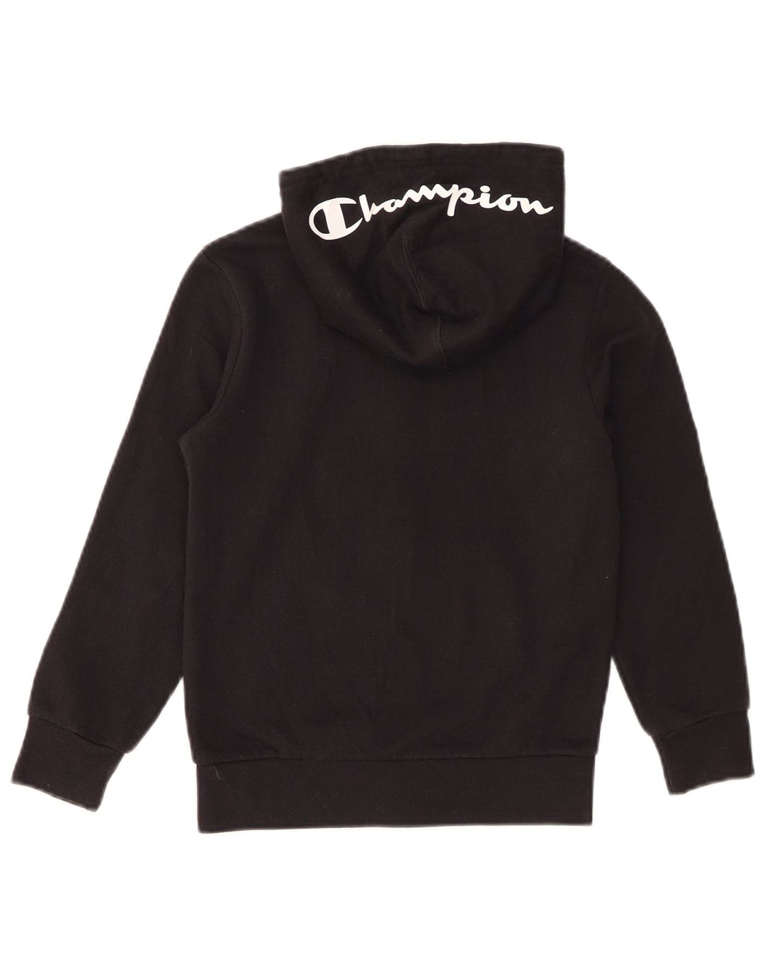 Champion Boys Graphic Zip Hoodie pulover 7-8 Years Small Black