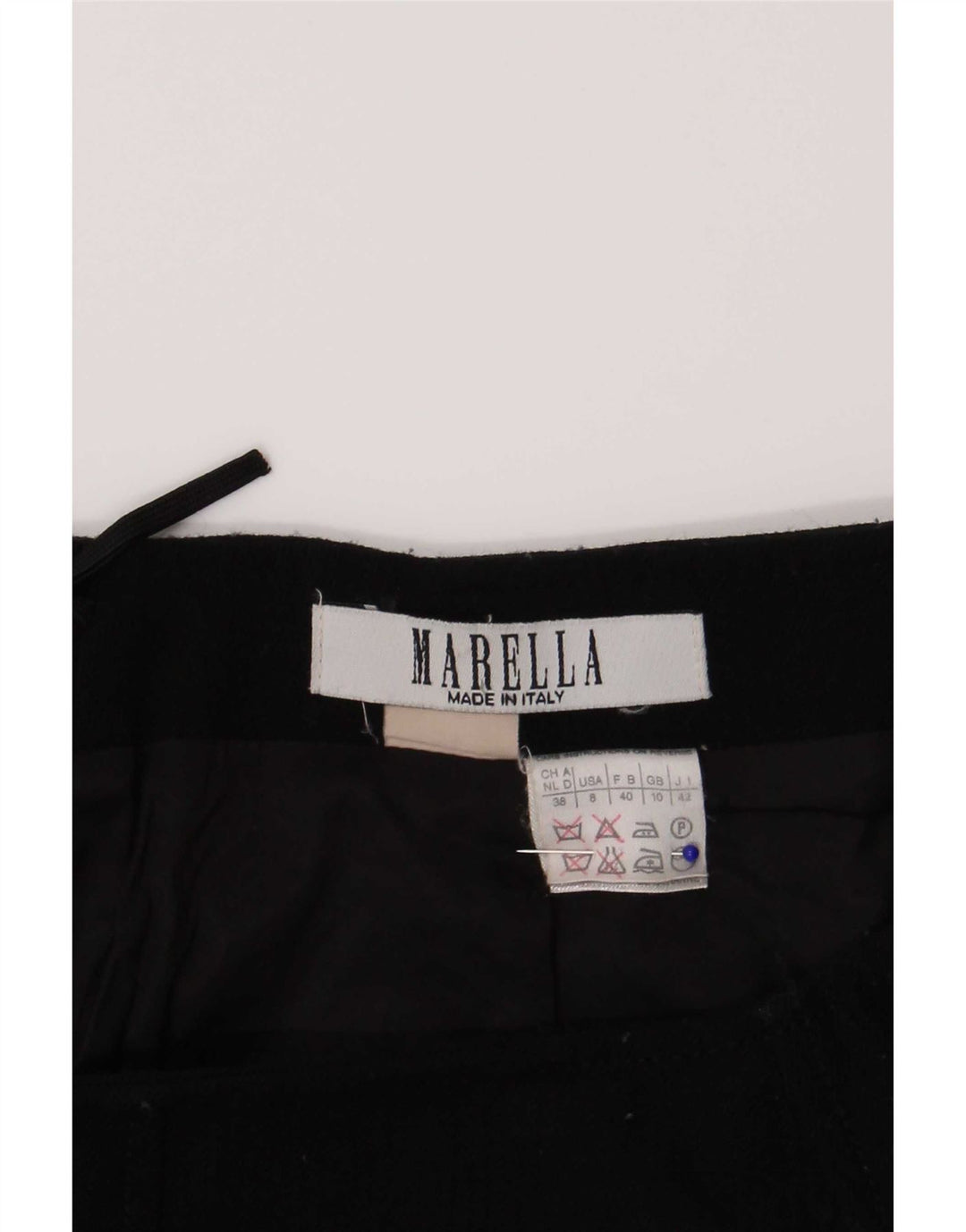 Marella ženska mini suknja UK 10 mala W26 crna vuna