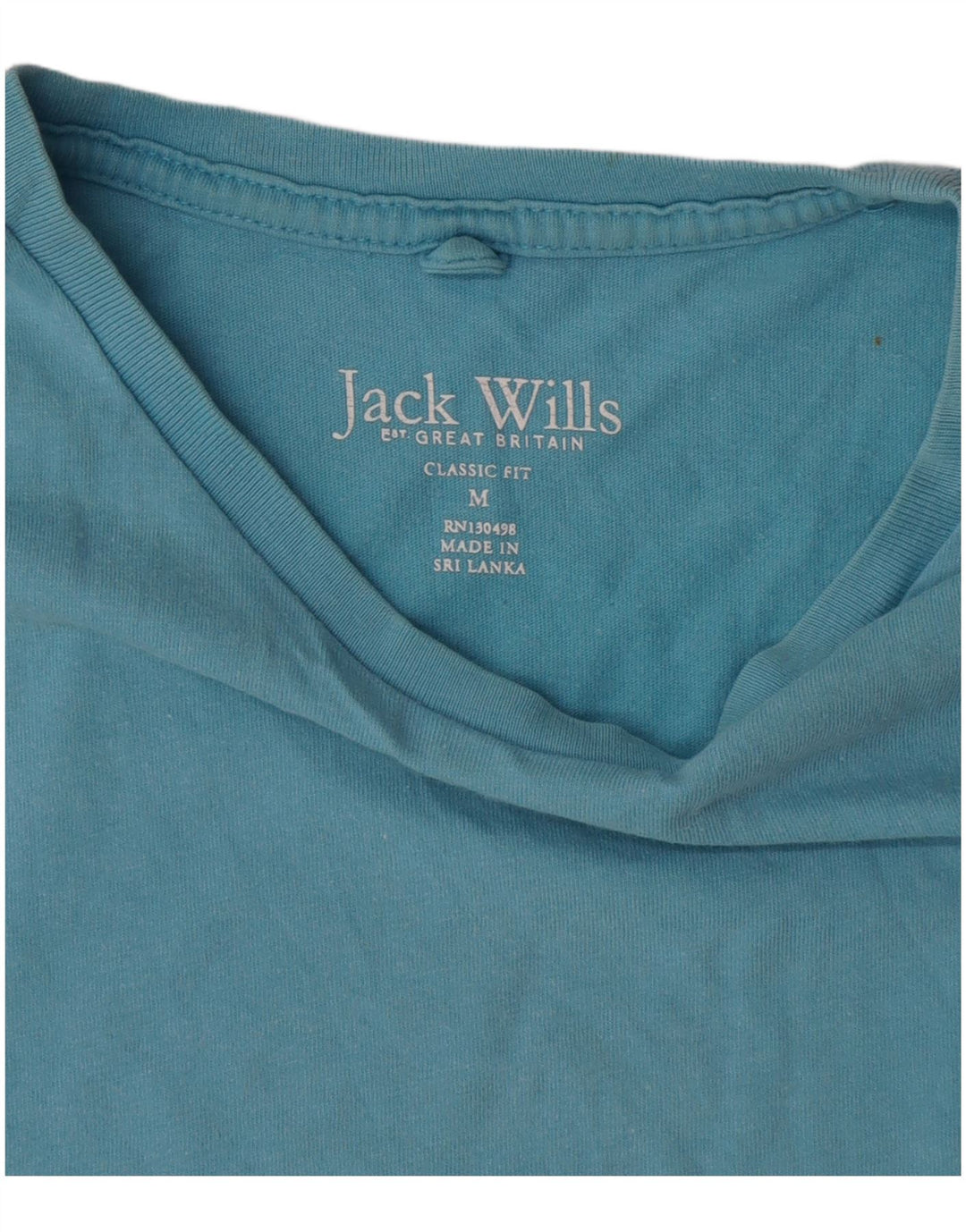 Jack Wills, muška klasična majica kratkih rukava, srednje plavi pamuk