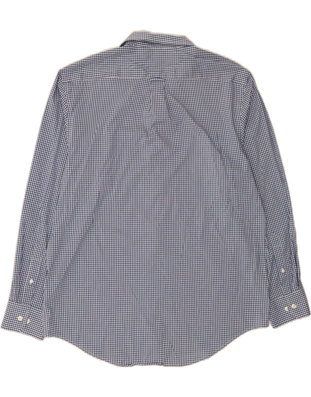 IZOD Mens Shirt Large Blue Gingham Cotton Vintage Izod and Second-Hand Izod from Messina Hembry 