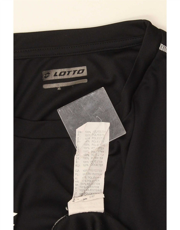 Lotto muška majica kratkih rukava Veliki crni poliester