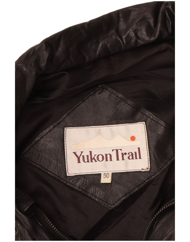 Yukon Trail muška kožna jakna IT 50 velika crna