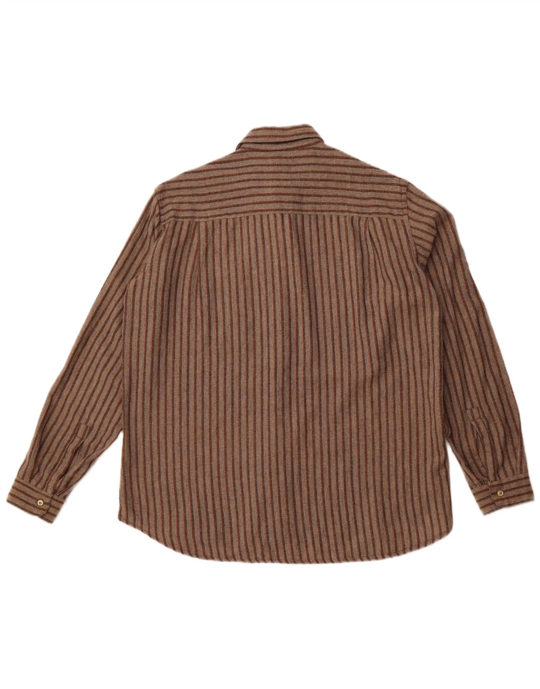 WRANGLER Muška flanelska košulja s velikim smeđim prugama od poliestera